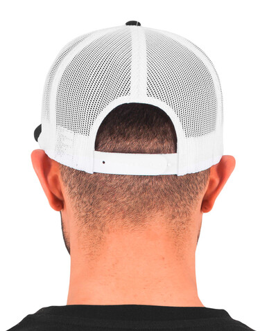 Flexfit Classic Trucker 2-Tone, Black/White, One Size bedrucken, Art.-Nr. 653681500
