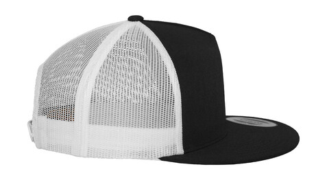 Flexfit Classic Trucker 2-Tone, Black/White, One Size bedrucken, Art.-Nr. 653681500