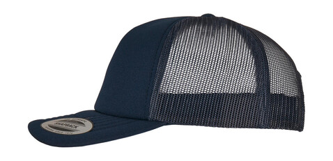 Flexfit Classic Curved Visor Foam Trucker Cap, Navy, One Size bedrucken, Art.-Nr. 654682000