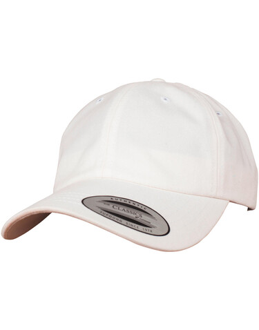 Flexfit Peached Cotton Twill Dad Cap, White, One Size bedrucken, Art.-Nr. 657680000