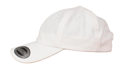Flexfit Peached Cotton Twill Dad Cap, White, One Size bedrucken, Art.-Nr. 657680000