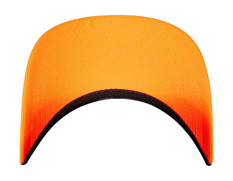 Flexfit 3-Tone Flexfit Cap, Neonorange/White/Olive, S/M bedrucken, Art.-Nr. 658684841