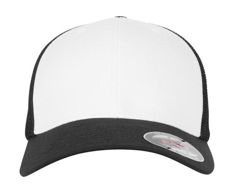 Flexfit Flexfit Mesh Colored Front, Black/White/Black, L/XL bedrucken, Art.-Nr. 660681802