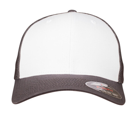 Flexfit Flexfit Mesh Colored Front, Dark Grey/White/Dark Grey, L/XL bedrucken, Art.-Nr. 660681882