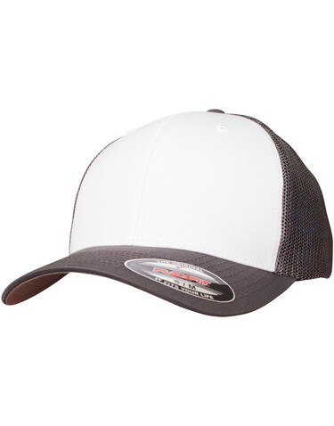 Flexfit Flexfit Mesh Colored Front, Dark Grey/White/Dark Grey, L/XL bedrucken, Art.-Nr. 660681882