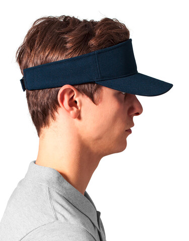 Flexfit 110 Visor Cap, Navy, One Size bedrucken, Art.-Nr. 663682000