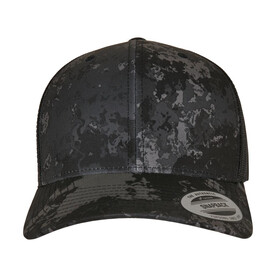 Flexfit Classics® Veil Camo™ Retro Trucker Cap, Poseidon Black, One Size bedrucken, Art.-Nr. 664681020 Flexfit Classics® Veil Camo™ Retro Trucker Cap, Poseidon Black, One Size bedrucken, Art.-Nr. 664681020