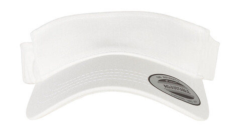 Flexfit Curved Visor Cap, White, One Size bedrucken, Art.-Nr. 665680000