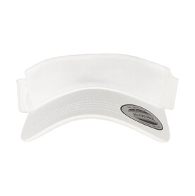 Flexfit Curved Visor Cap, White, One Size bedrucken, Art.-Nr. 665680000