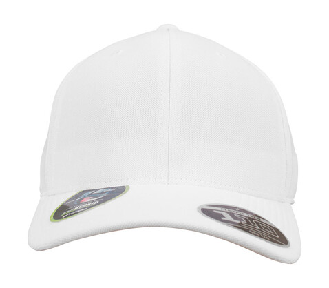 Flexfit 110 Cool and Dry Baseball Cap, White, One Size bedrucken, Art.-Nr. 668680000