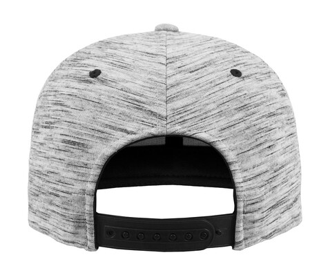 Flexfit Stripes Melange Crown Snapback, Black/Grey, One Size bedrucken, Art.-Nr. 670681600