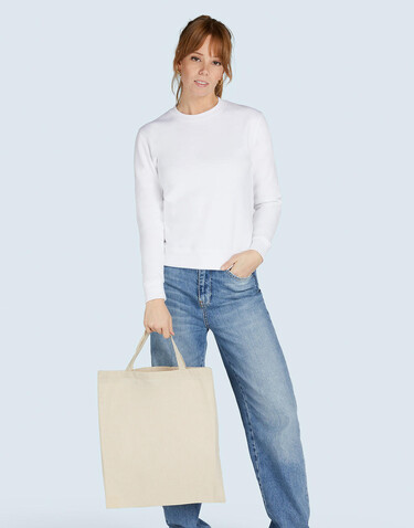 SG ACCESSORIES - BAGS Recycled Cotton/Polyester Tote SH, Natural Heather, One Size bedrucken, Art.-Nr. 672570140