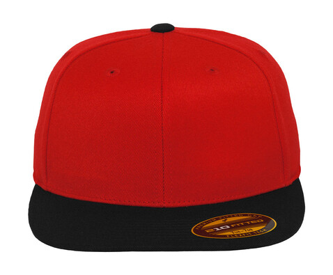 Flexfit Premium 210 Fitted 2-Tone, Red/Black, S/M bedrucken, Art.-Nr. 672684511