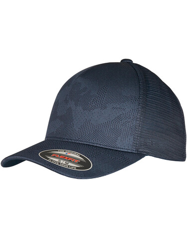 Flexfit Flexfit Jaquard Camo Cap, Navy, S/M bedrucken, Art.-Nr. 676682001
