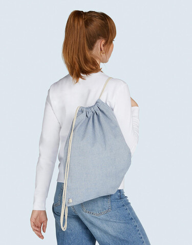 SG ACCESSORIES - BAGS Recycled Cotton/Polyester Backpack DD, Natural Heather, One Size bedrucken, Art.-Nr. 677570140