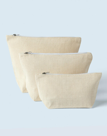 SG ACCESSORIES - BAGS Canvas Accessory Case, Natural, S (22x12x8) bedrucken, Art.-Nr. 679570081