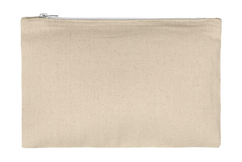 SG ACCESSORIES - BAGS Canvas Accessory Pouch, Natural, S (22x11) bedrucken, Art.-Nr. 680570081