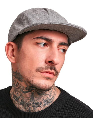 Flexfit Melton Cap, Black, One Size bedrucken, Art.-Nr. 683681010