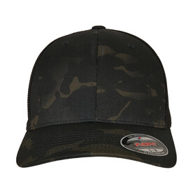 Flexfit Multicam Trucker Mesh Cap, Multicam Black, S/M bedrucken, Art.-Nr. 684681111