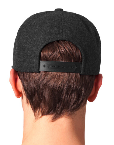 Flexfit Melton Wool Snapback, Dark Grey, One Size bedrucken, Art.-Nr. 685681280