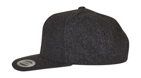 Flexfit Melton Wool Snapback, Dark Grey, One Size bedrucken, Art.-Nr. 685681280