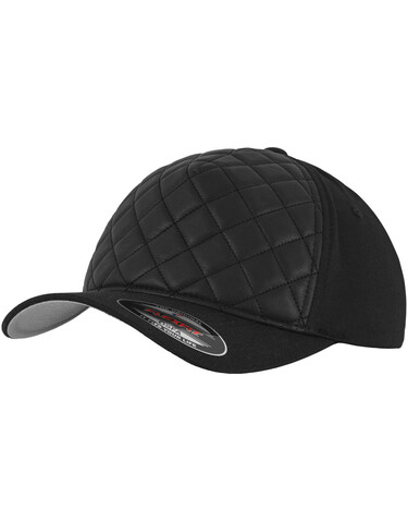 Flexfit Diamond Quilted Flexfit, Black, Youth bedrucken, Art.-Nr. 686681010