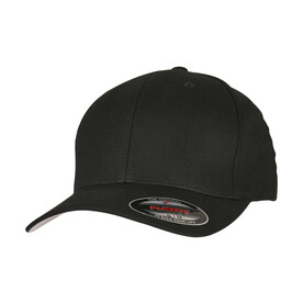 Flexfit V-Flexfit® Cotton Twill Cap, Black, S/M bedrucken, Art.-Nr. 689681011