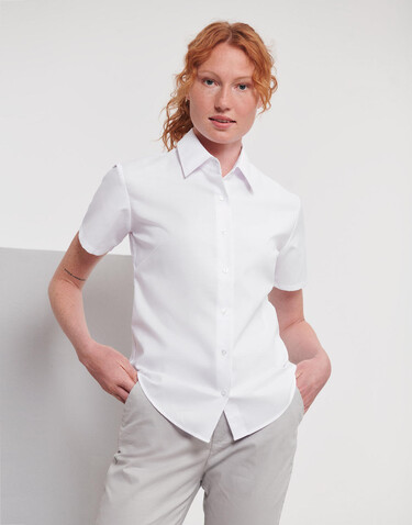 Russell Europe Ladies` Classic Oxford Shirt, White, 5XL (50) bedrucken, Art.-Nr. 701000000