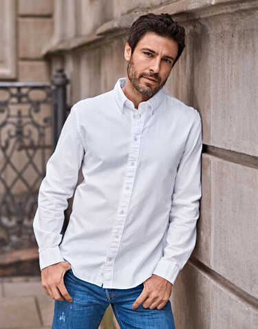 Tee Jays Perfect Oxford Shirt, White, S bedrucken, Art.-Nr. 703540003