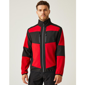 Regatta E-Volve 2-Layer Softshell Jacket, Ash/Black, XS bedrucken, Art.-Nr. 715171592