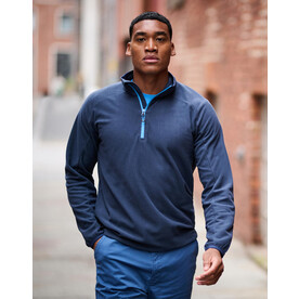 Regatta Navigate Half Zip Fleece, Black/New Royal, S bedrucken, Art.-Nr. 775171493