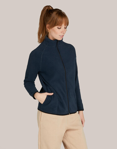 SG Signature Tagless Microfleece Full Zip Women, Dark Black, XS bedrucken, Art.-Nr. 810521042