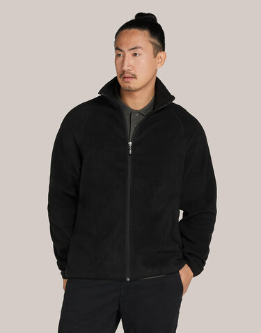 SG Signature Tagless Microfleece Full Zip Men, Dark Black, S bedrucken, Art.-Nr. 811521042