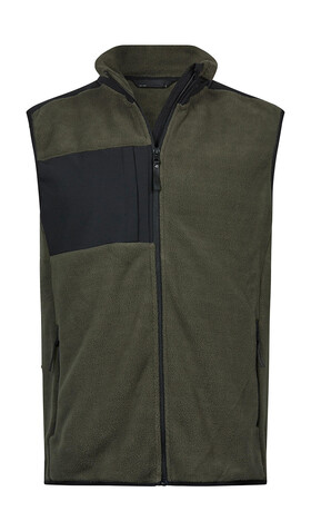 Tee Jays Mountain Fleece Bodywarmer, Deep Green/Black, S bedrucken, Art.-Nr. 898545513