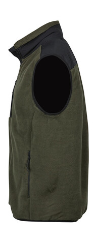 Tee Jays Mountain Fleece Bodywarmer, Deep Green/Black, 3XL bedrucken, Art.-Nr. 898545518