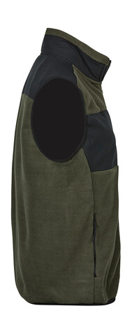 Tee Jays Mountain Fleece Bodywarmer, Deep Green/Black, XL bedrucken, Art.-Nr. 898545516
