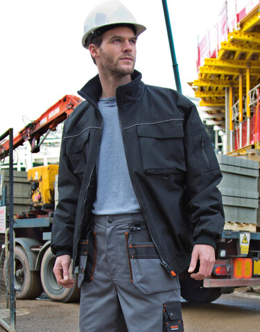Result Work-Guard Sabre Pilot Jacket, Navy, XL bedrucken, Art.-Nr. 900332006