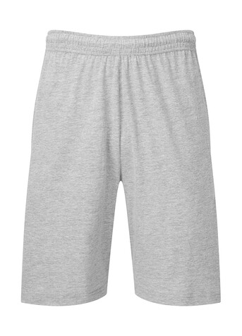 Fruit of the Loom Iconic 195 Jersey Shorts, Heather Grey, M bedrucken, Art.-Nr. 901011234