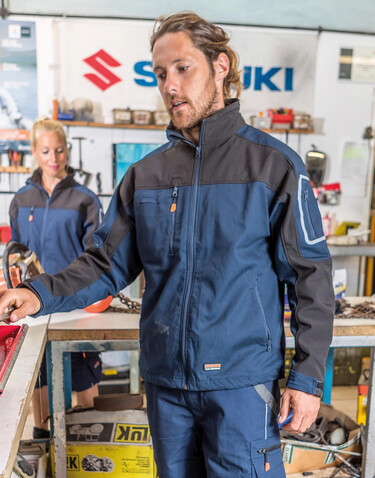 Result Work-Guard Sabre Stretch Jacket, Navy/Black, S bedrucken, Art.-Nr. 902332403