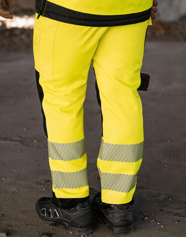 Korntex EOS - Hi-Vis Trousers, Yellow/Black, 46 bedrucken, Art.-Nr. 903136570