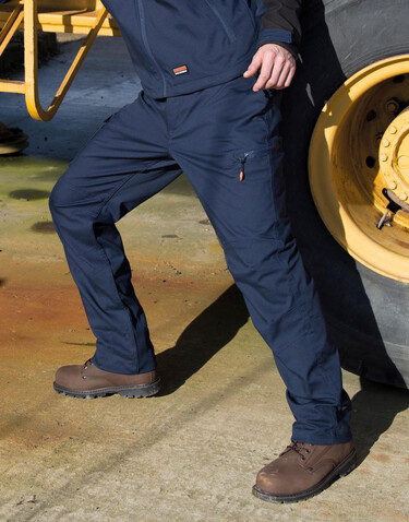 Result Work-Guard Stretch Trousers Reg, Navy, 5XL (46/32&quot;) bedrucken, Art.-Nr. 903332008