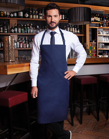 Karlowsky Bib Apron Basic, Black, One Size bedrucken, Art.-Nr. 912671010