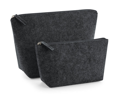 Bag Base Felt Accessory Bag, Charcoal Melange, M bedrucken, Art.-Nr. 915291054