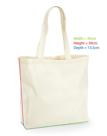 Westford Mill Recycled Cotton Maxi Tote, Natural, One Size bedrucken, Art.-Nr. 916280080
