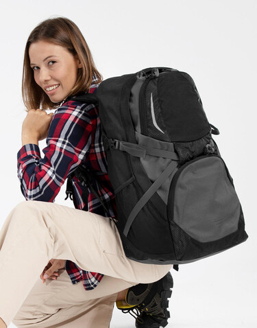 Shugon Solomon Daily Explorer Rucksack, Black/Dark Grey, One Size bedrucken, Art.-Nr. 923381530
