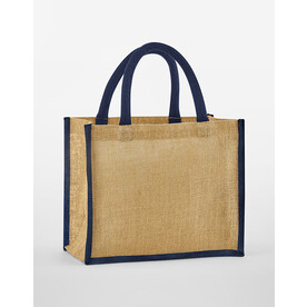 Westford Mill Natural Starched Jute Midi Tote, Natural, One Size bedrucken, Art.-Nr. 938280080