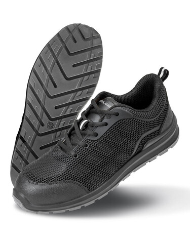 Result All Black Safety Trainer - size 3, Black, 3 (36) bedrucken, Art.-Nr. 938331010