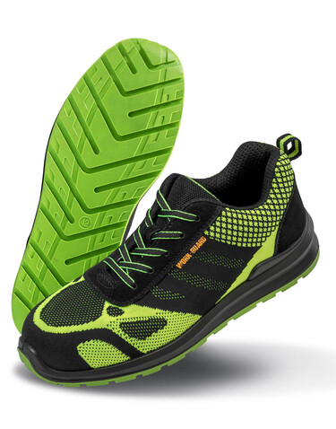 Result Hicks Safety Trainer, Neon Green/Black, 10 (44) bedrucken, Art.-Nr. 939335695