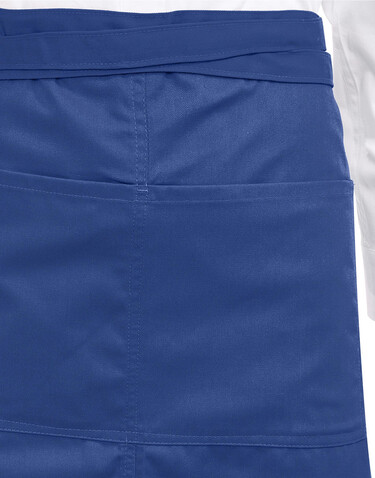 SG ACCESSORIES - BISTRO BERLIN Long Bistro Apron with Vent and Pocket, Black, One Size bedrucken, Art.-Nr. 941591010