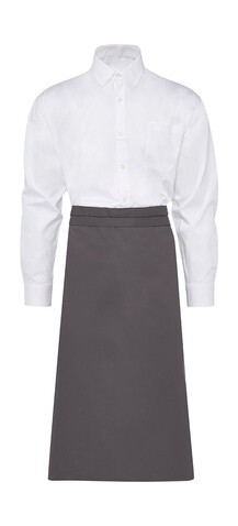 SG ACCESSORIES - BISTRO ROME Medium Length Bistro Apron, Grey, One Size bedrucken, Art.-Nr. 942591210